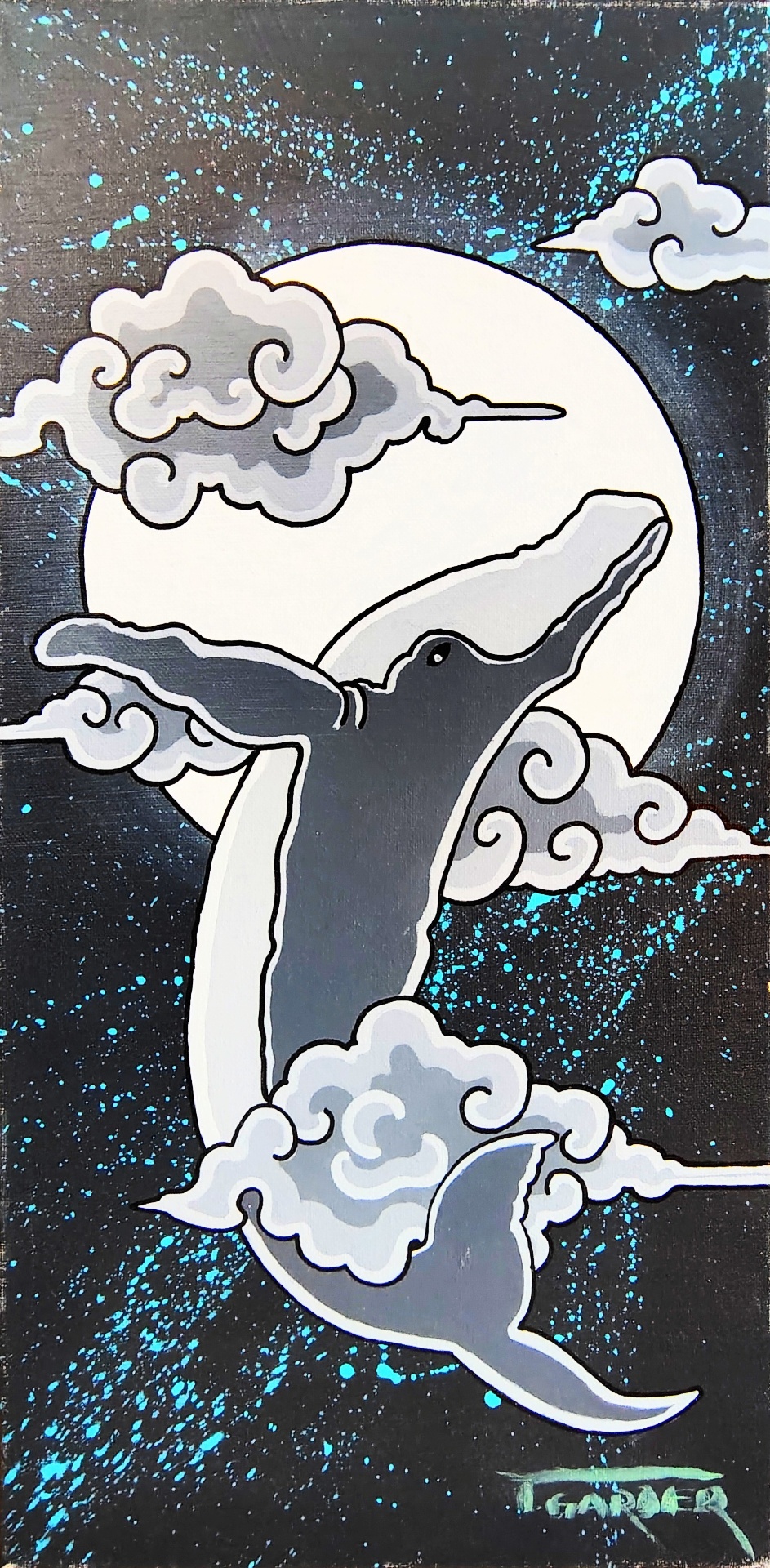 Whale & Moon